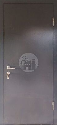 Стальная дверь, окрас нитроэмаль, внутри отделка МДФ, с одним замком-ДВ-1362