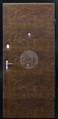 металлическая дверь с коричневой винилискожей-ДВ-1652